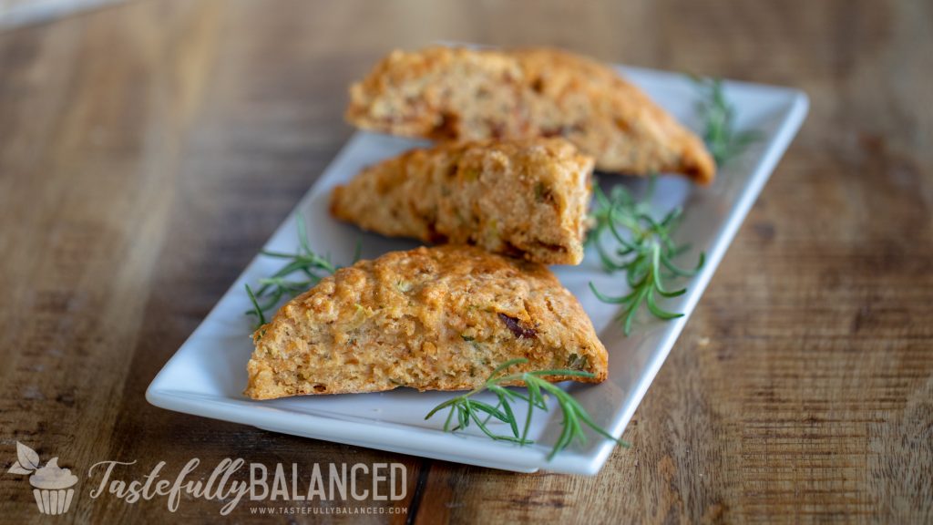 Asiago Zucchini Sun-dried Tomato Scone