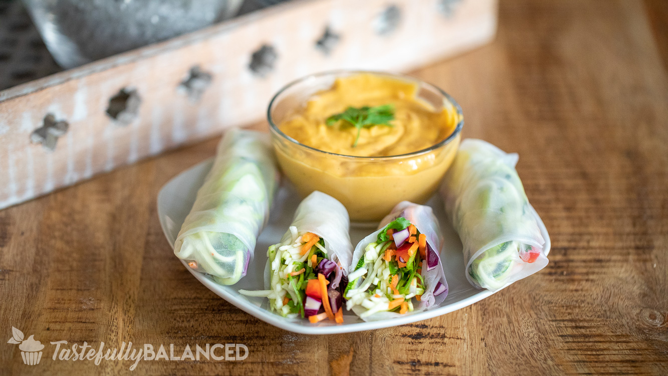 Vegan Zoddle Summer Rolls